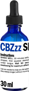 CBZzz Sleep Tincture bottle 30ml CBZzz Sleep Tincture bottle